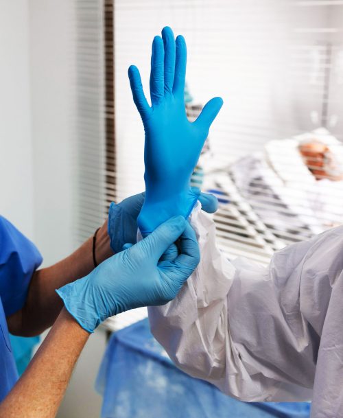 Medical products surgical gloves